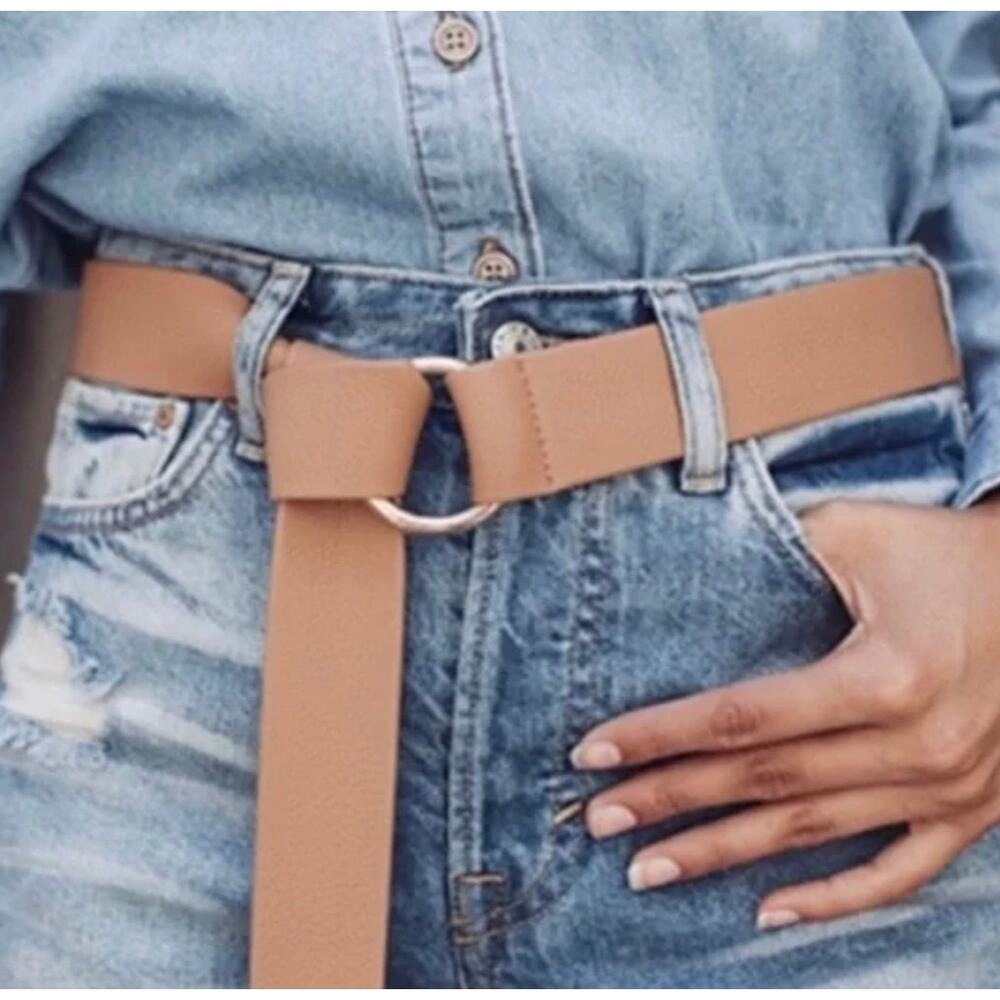 B-Low The Belt Mia Peanut Butter Brown Vegan Leather Belt‎ Women's One Size